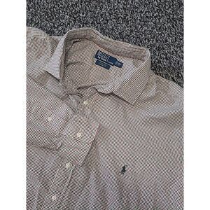 Polo‎ Ralph Lauren Mens Button Up Long Sleeve Shirt Stanton Classic 4XLT Plaid